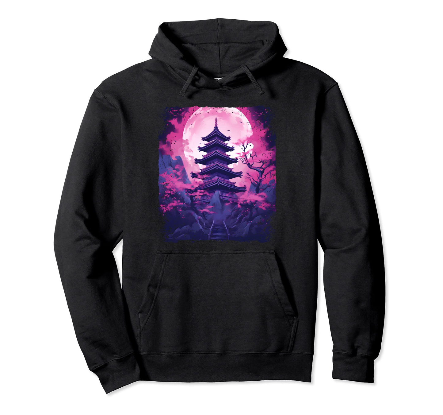 Aesthetic Cherry Blossom Sakura Hoodie - Minimalist Print for Adults - T-Shirt, Sweatshirt, Hoodie
