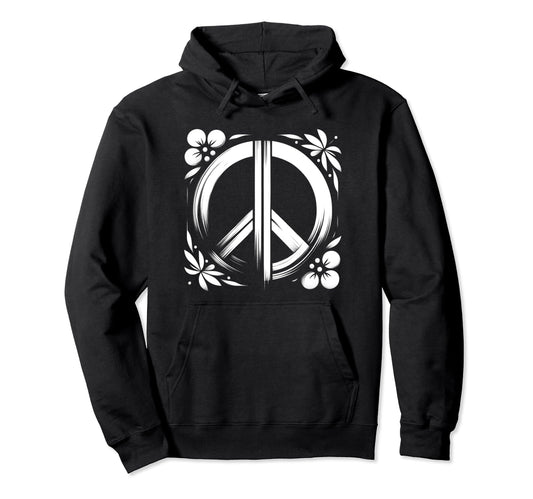 60S 70S Peace Love And Groovy Flower Hoodie - Aesthetic Graphic Men Women - T-Shirt, Sweatshirt, Hoodie