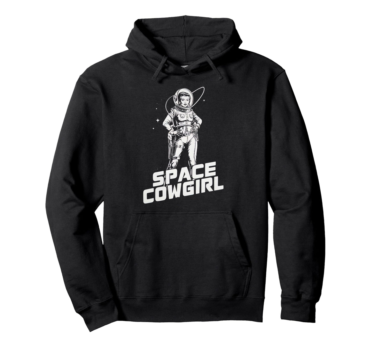 Space Cowgirl Galactic Western Hoodie - Casual Everyday Wear Unisex - T-Shirt, Sweatshirt, Hoodie