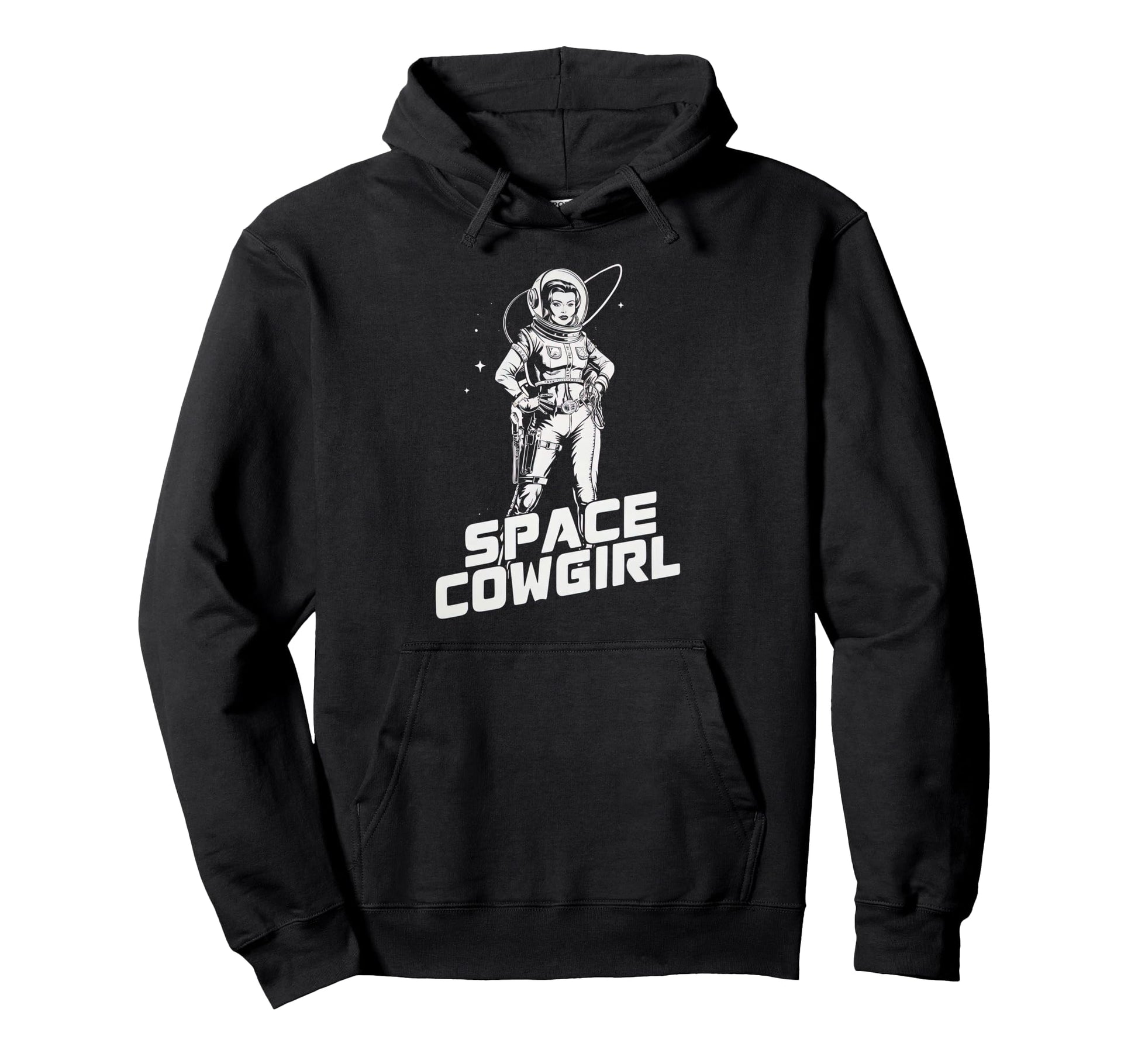 Space Cowgirl Galactic Western Hoodie - Casual Everyday Wear Unisex - T-Shirt, Sweatshirt, Hoodie