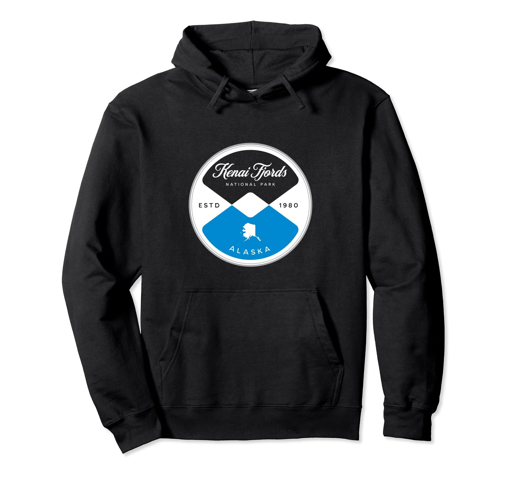 Kenai Fjords National Park Alaska Circle Hoodie - Unique Graphic Men Women - T-Shirt, Sweatshirt, Hoodie