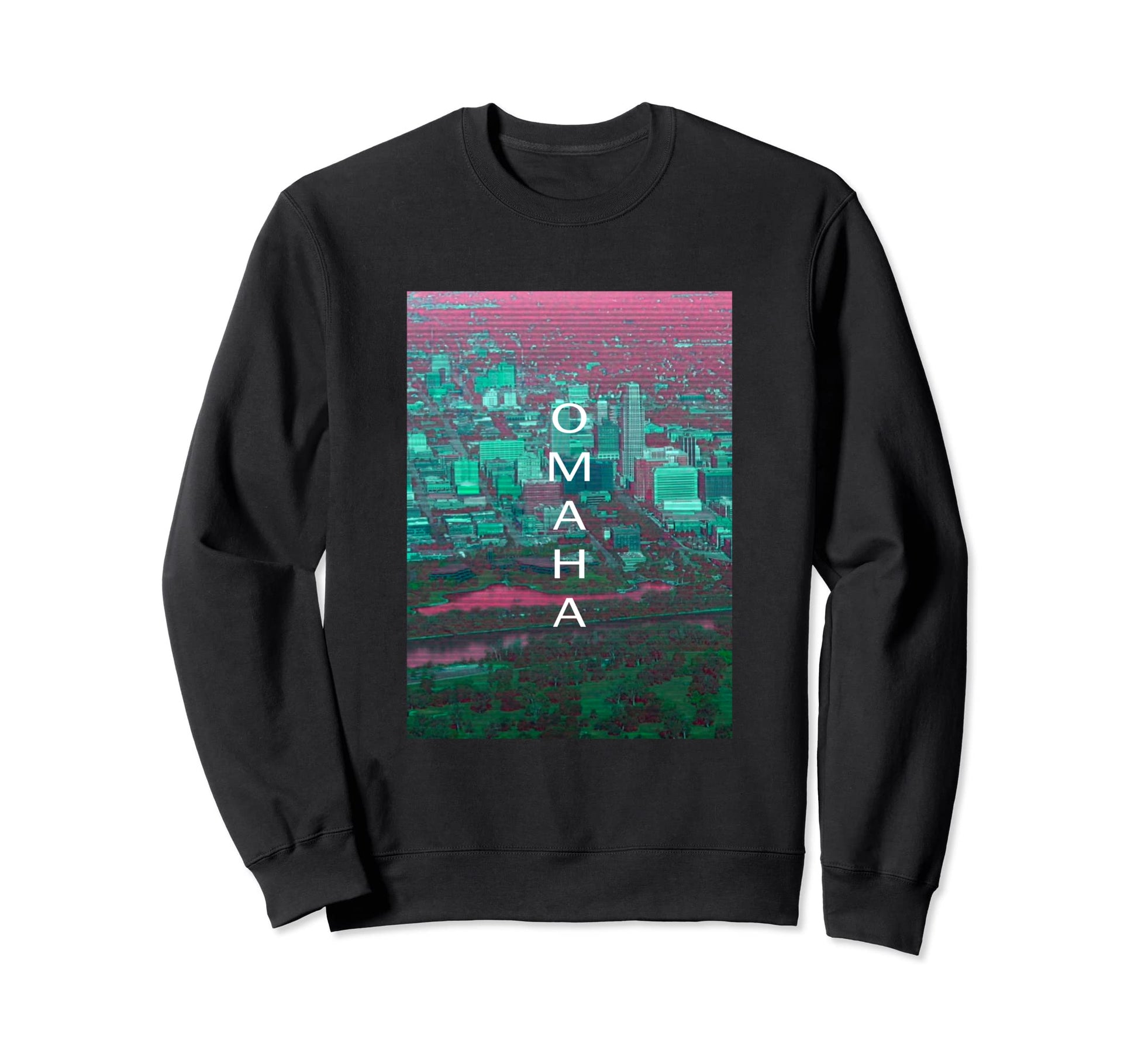 Nebraska Vaporwave Aesthetic Sweatshirt - Streetwear Style for Adults - T-Shirt, Sweatshirt, Hoodie