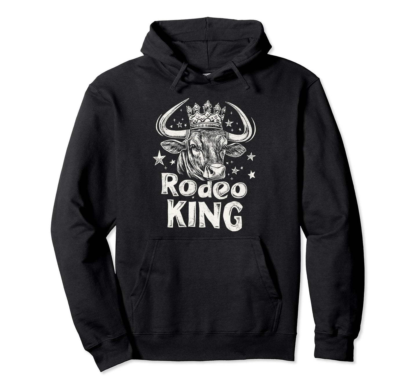 Rodeo King Wild West Mens Cowboy Hoodie - Fun Novelty Design Men Women - T-Shirt, Sweatshirt, Hoodie