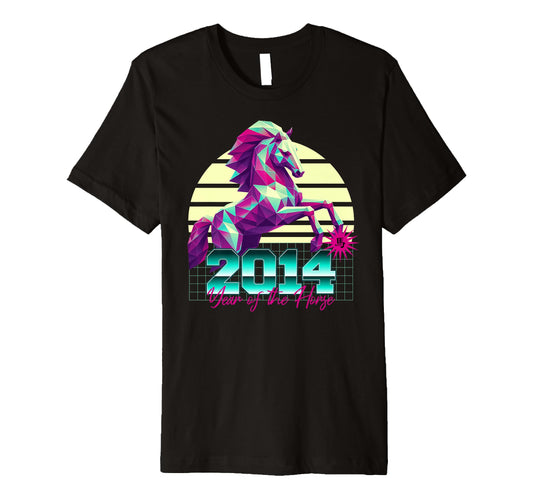 2014 Year Horse Birthday 80S Chinese T-Shirt - Casual Everyday Wear Unisex - T-Shirt, Sweatshirt, Hoodie
