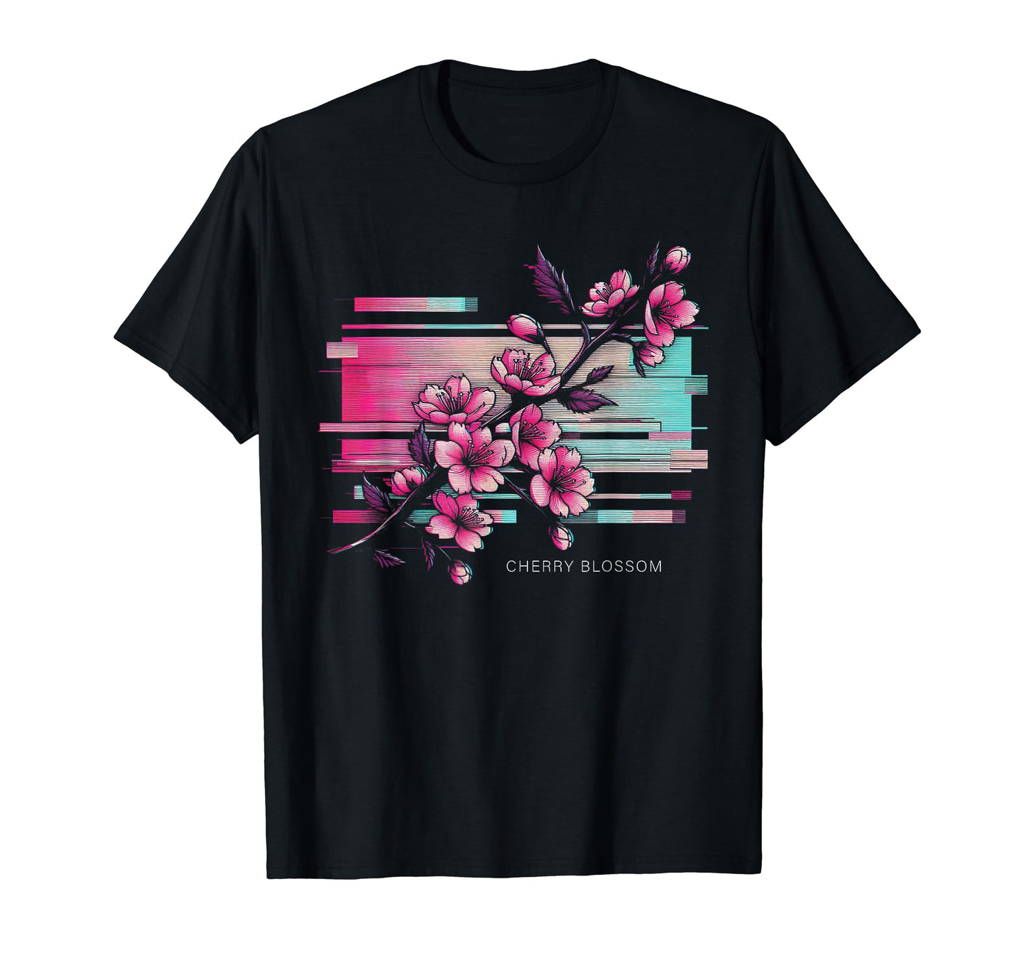 Cherry Blossom Vaporwave Aesthetic T-Shirt - Trendy Graphic Men Women - T-Shirt, Sweatshirt, Hoodie