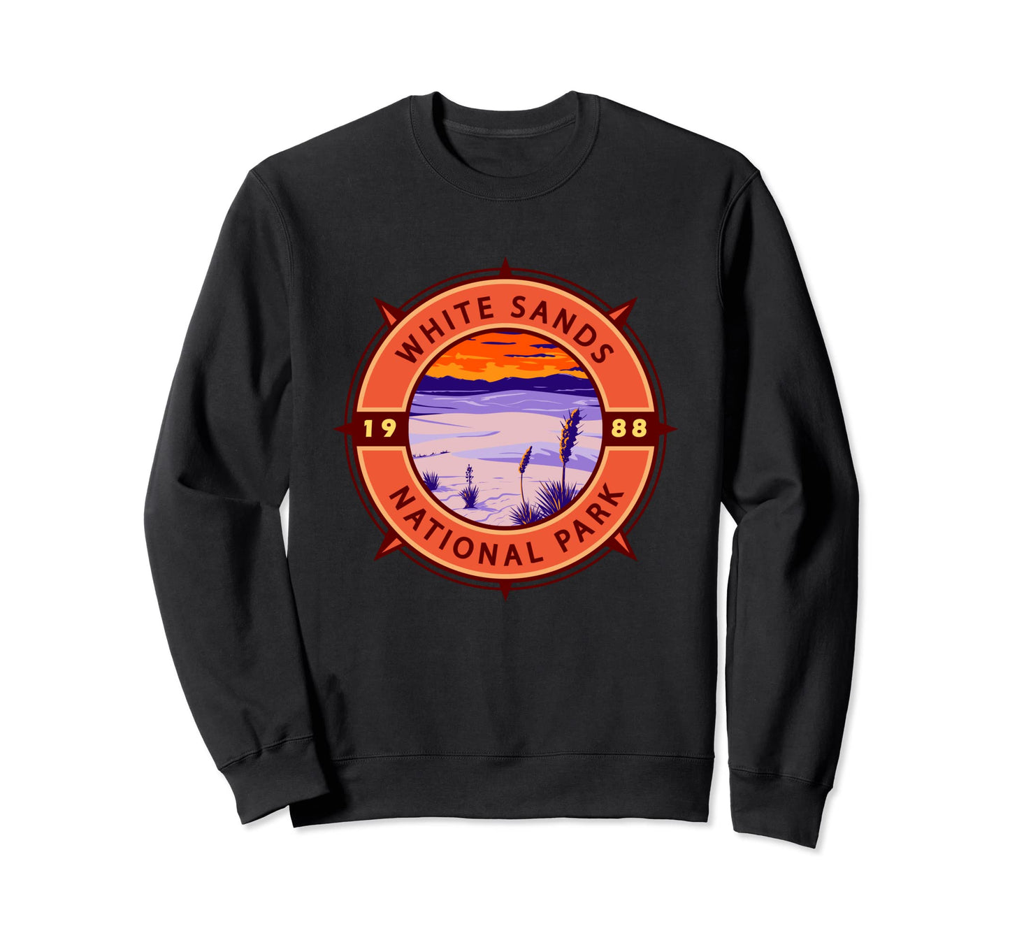 White Sands National Park Compass Sweatshirt - Casual Everyday Wear Unisex - T-Shirt, Sweatshirt, Hoodie
