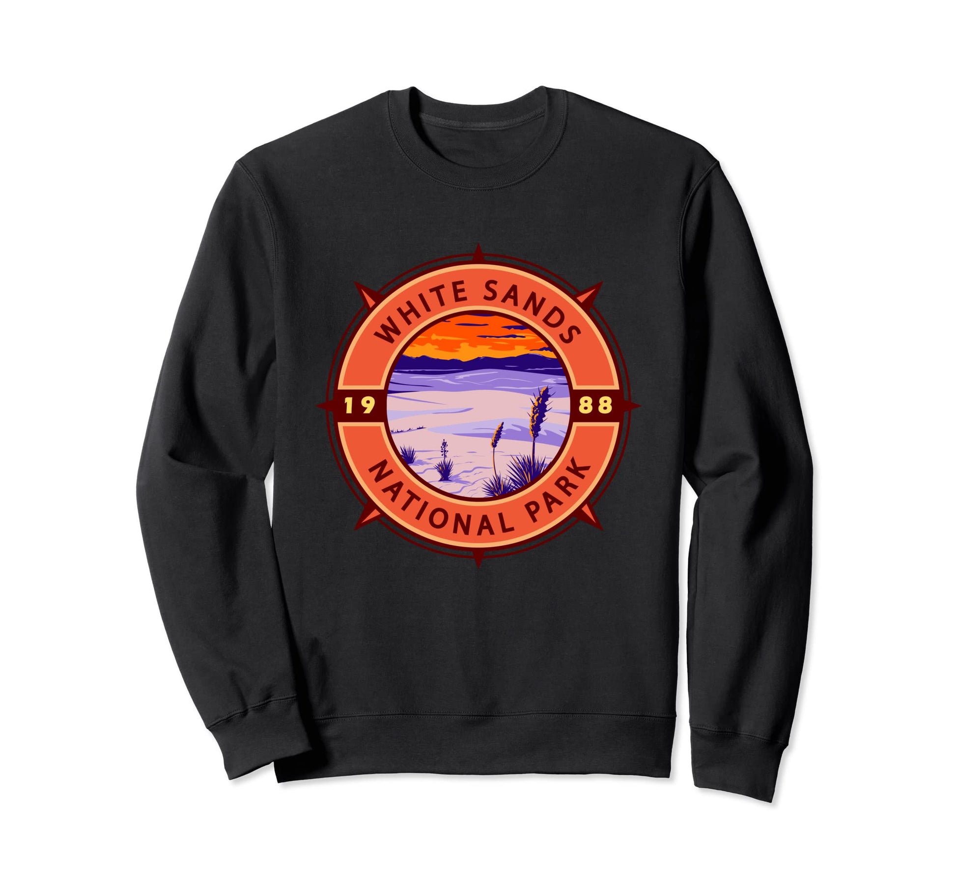 White Sands National Park Compass Sweatshirt - Casual Everyday Wear Unisex - T-Shirt, Sweatshirt, Hoodie