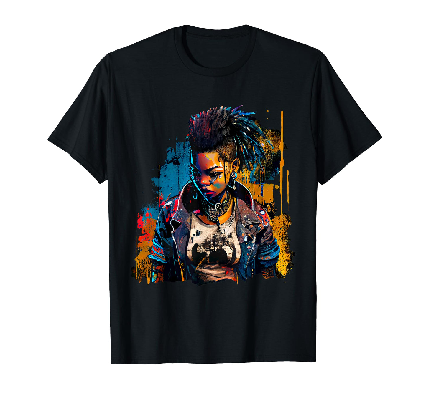 Bold Punk Rocker Attitude Graffiti T-Shirt - Streetwear Style for Adults - T-Shirt, Sweatshirt, Hoodie