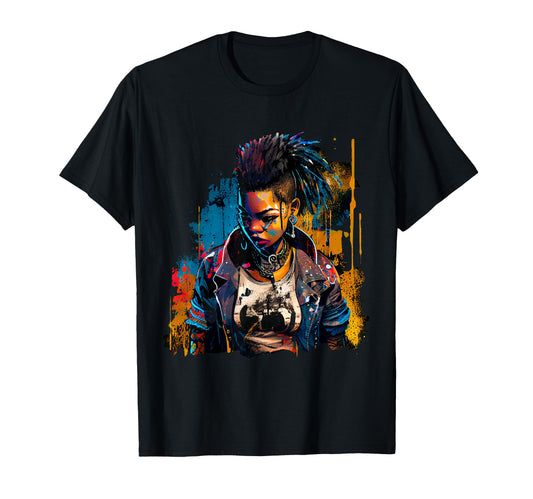 Bold Punk Rocker Attitude Graffiti T-Shirt - Streetwear Style for Adults - T-Shirt, Sweatshirt, Hoodie