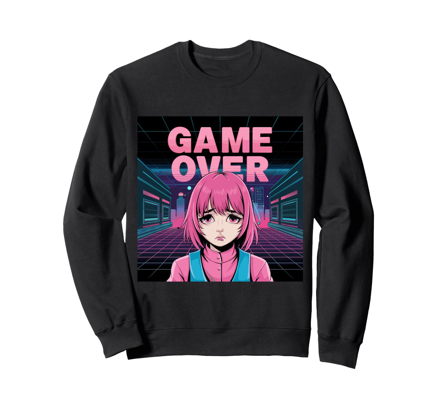 Japanese Anime Romance Cozy Sweatshirt - Minimalist Print for Adults - T-Shirt, Sweatshirt, Hoodie