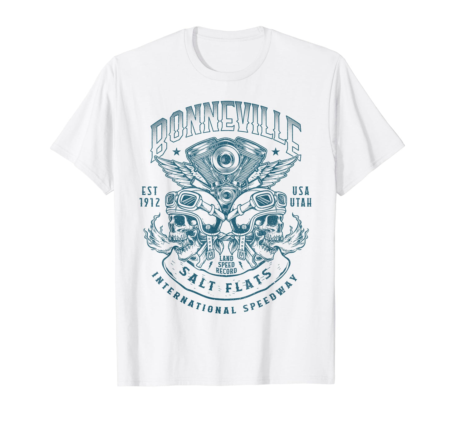 Bonneville Salt Flats Motorcycle T-Shirt - Streetwear Style for Adults - T-Shirt, Sweatshirt, Hoodie