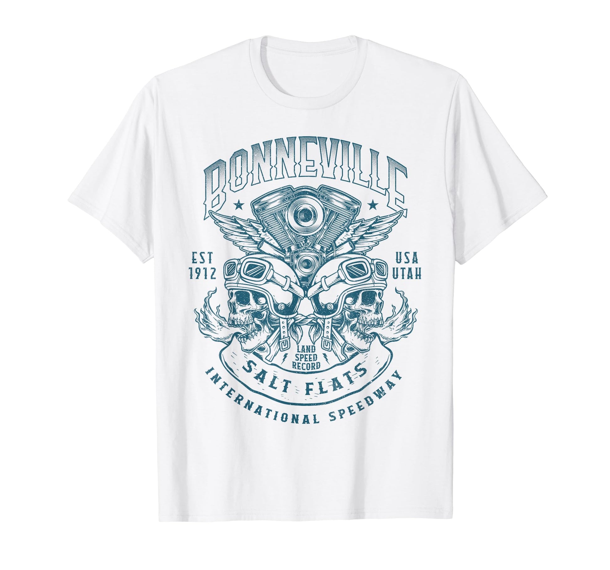 Bonneville Salt Flats Motorcycle T-Shirt - Streetwear Style for Adults - T-Shirt, Sweatshirt, Hoodie