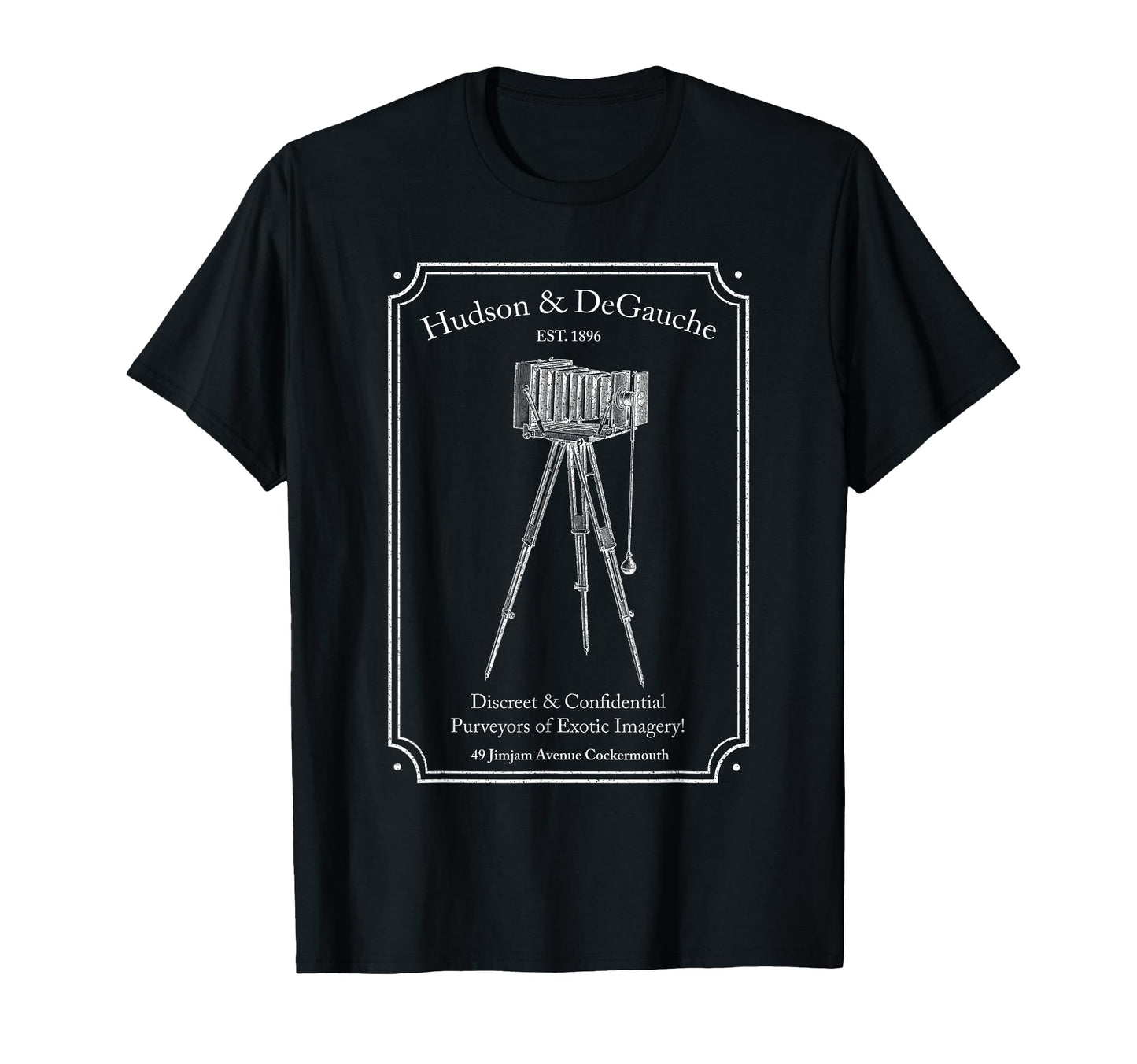 Camera Advert Photographers T-Shirt - Minimalist Print for Adults - T-Shirt, Sweatshirt, Hoodie