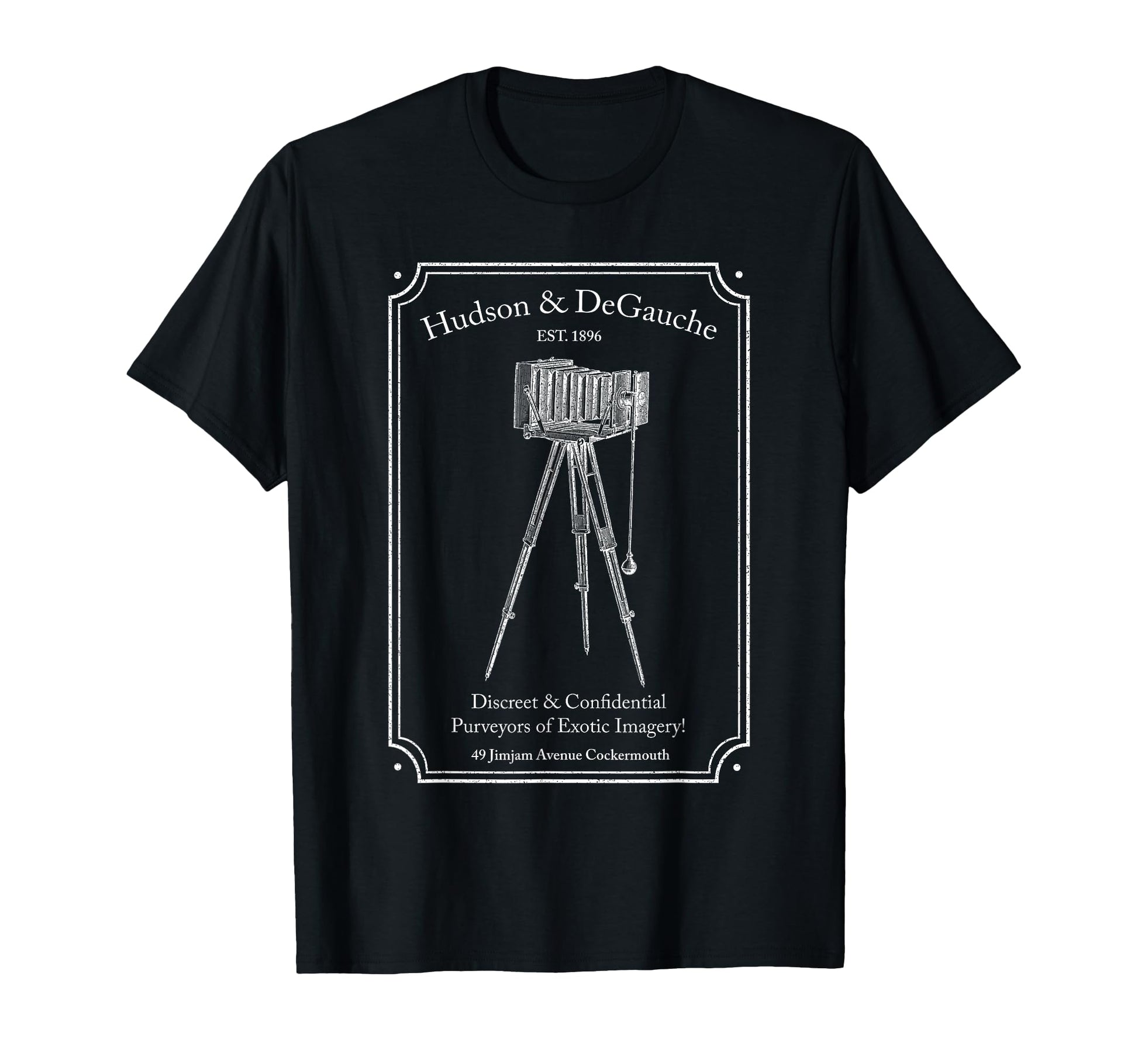 Camera Advert Photographers T-Shirt - Minimalist Print for Adults - T-Shirt, Sweatshirt, Hoodie