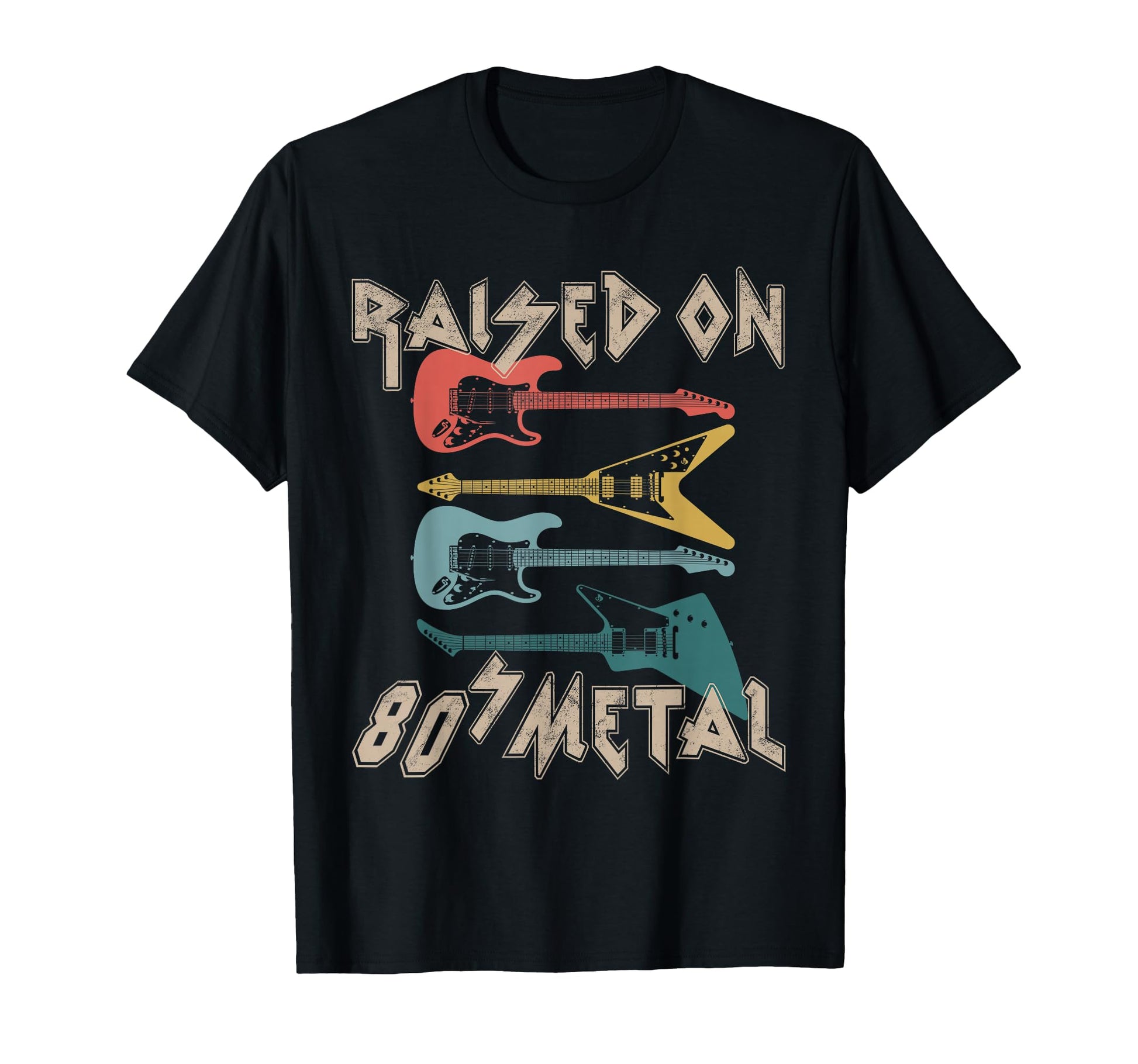 Raised 80S Metal 80S Rock Hair Bands T-Shirt - Unique Graphic Men Women - T-Shirt, Sweatshirt, Hoodie