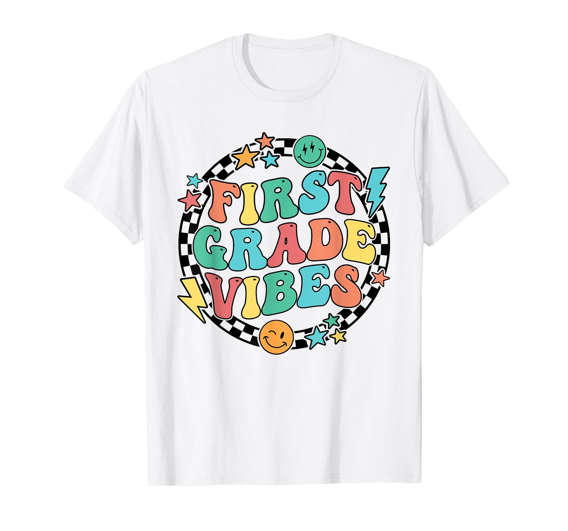 First Grade Vibes 1St Grade Rocks Back T-Shirt - Aesthetic Graphic Unisex - T-Shirt, Sweatshirt, Hoodie