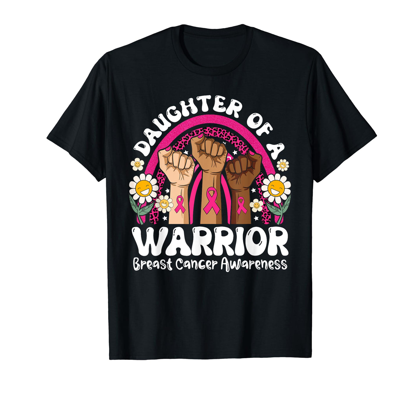 Groovy Daughter Warrior Breast Cancer T-Shirt - Fun Novelty Design Unisex - T-Shirt, Sweatshirt, Hoodie