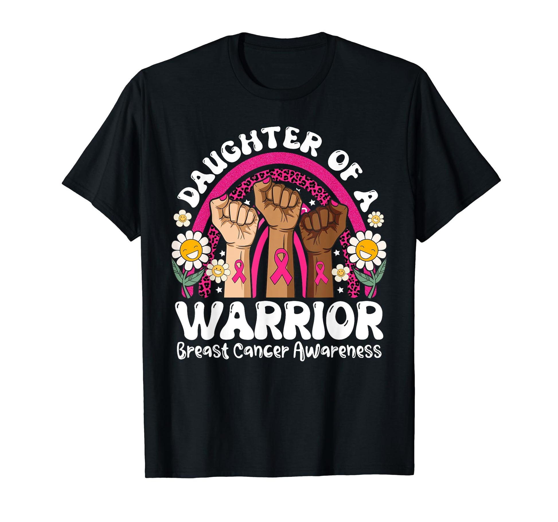 Groovy Daughter Warrior Breast Cancer T-Shirt - Fun Novelty Design Unisex - T-Shirt, Sweatshirt, Hoodie