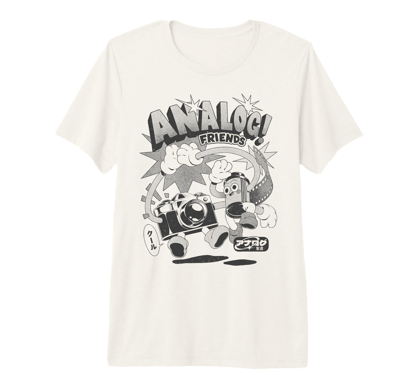 Threadless Analog Friends Camera Film T-Shirt - Minimalist Print Men Women - T-Shirt, Sweatshirt, Hoodie