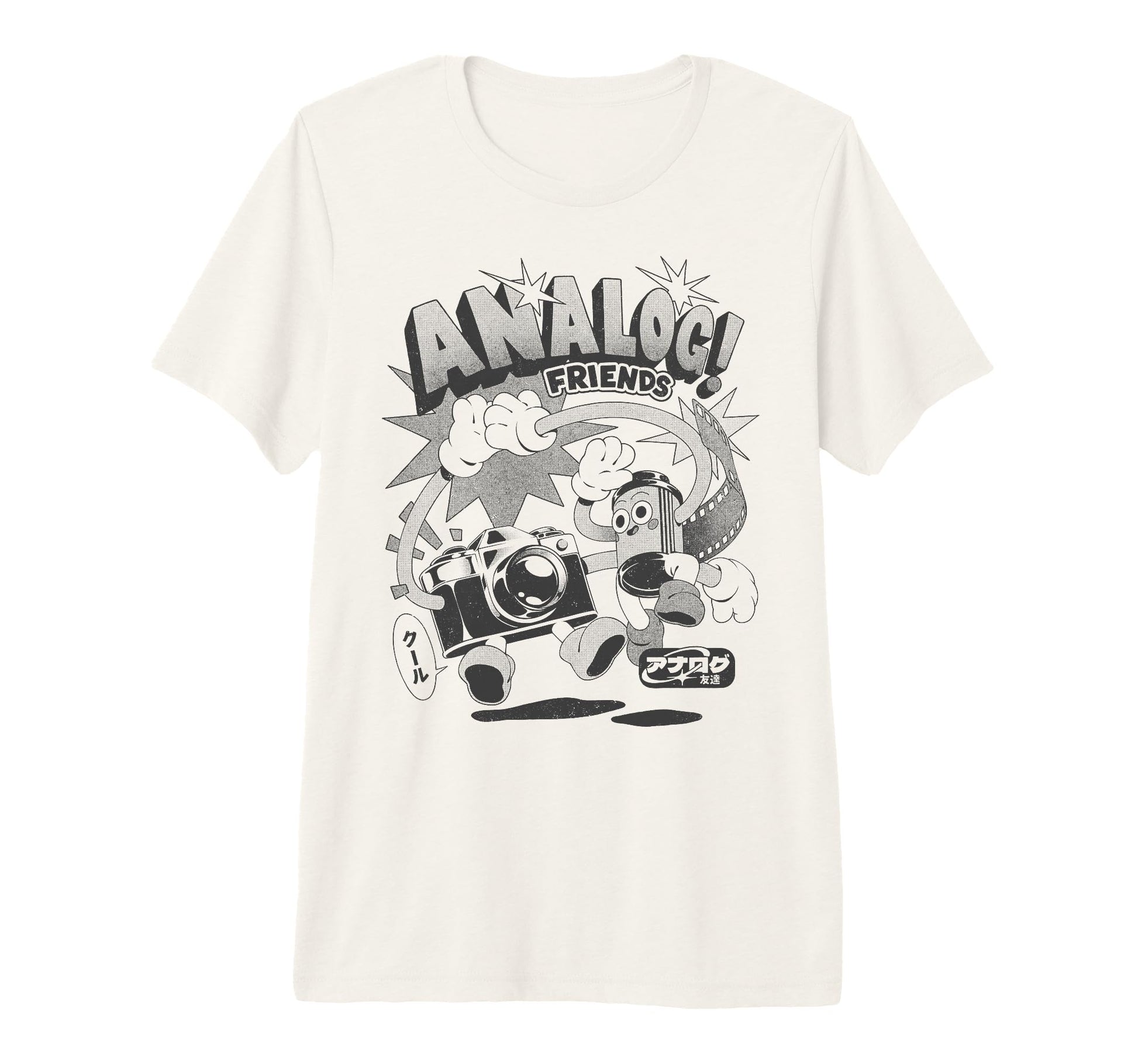 Threadless Analog Friends Camera Film T-Shirt - Minimalist Print Men Women - T-Shirt, Sweatshirt, Hoodie
