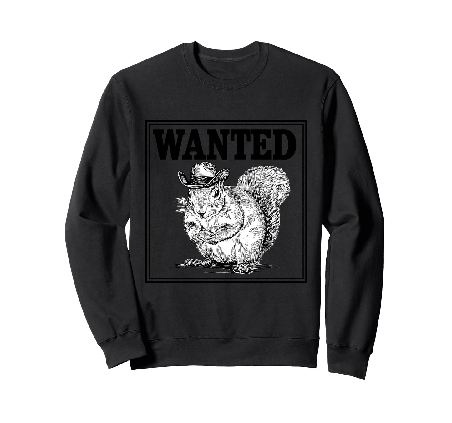 Country Cowboy Squirrel Rodeo Sweatshirt - Fun Novelty Design Unisex - T-Shirt, Sweatshirt, Hoodie