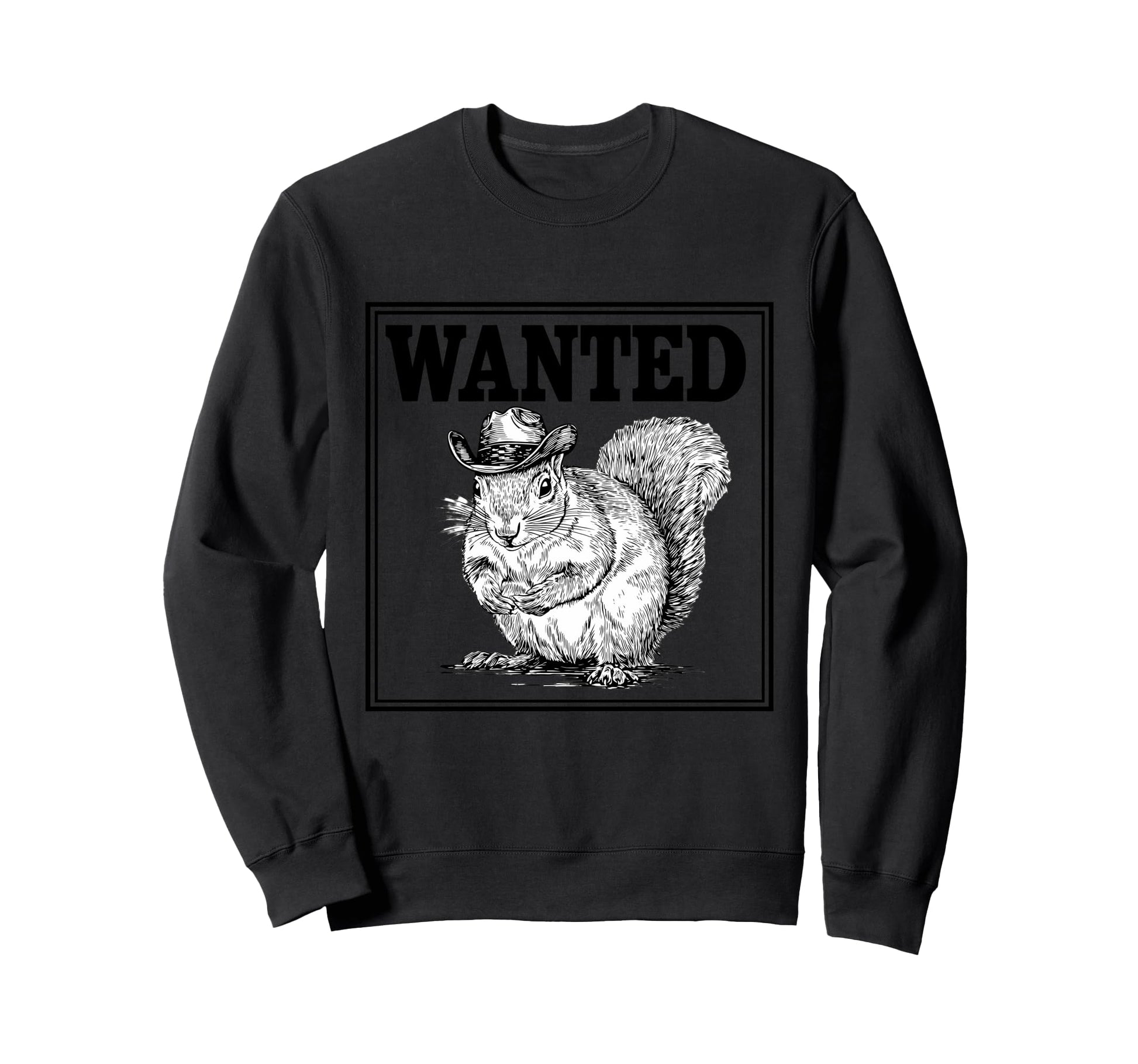 Country Cowboy Squirrel Rodeo Sweatshirt - Fun Novelty Design Unisex - T-Shirt, Sweatshirt, Hoodie