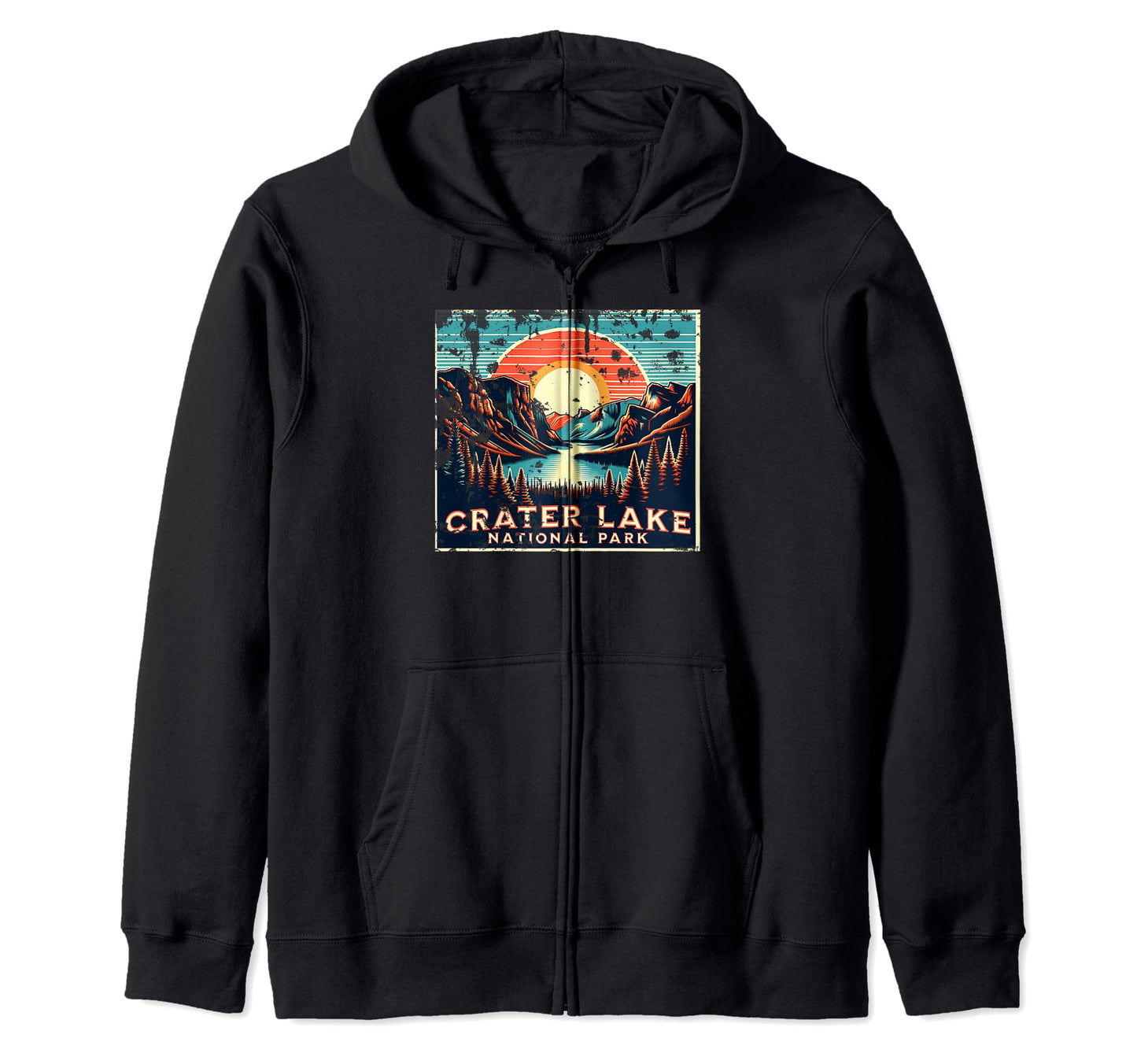 Crater Lake National Park Oregon Usa Sweatshirt - Minimalist Print Unisex - T-Shirt, Sweatshirt, Hoodie