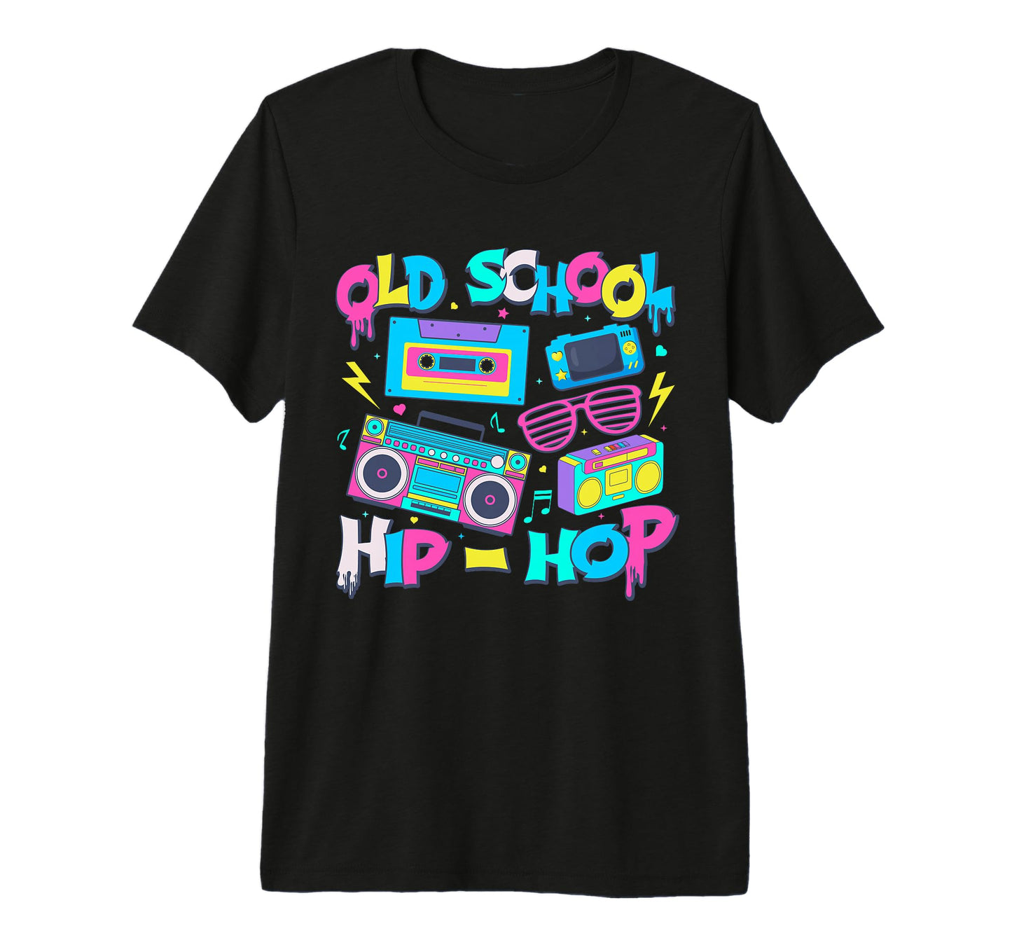 Old School Hip Hop 80S 90S Music T-Shirt - Novelty Apparel Men Women - T-Shirt, Sweatshirt, Hoodie