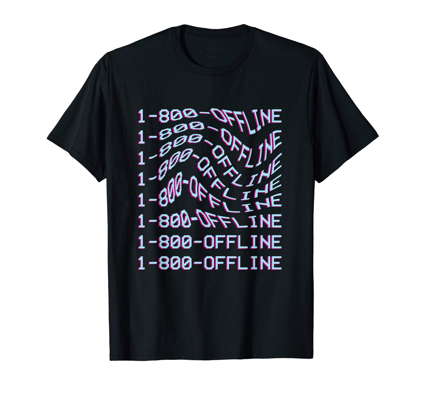 1 800 Offline Vaporwave Aesthetic T-Shirt - Custom Art Print Men Women - T-Shirt, Sweatshirt, Hoodie