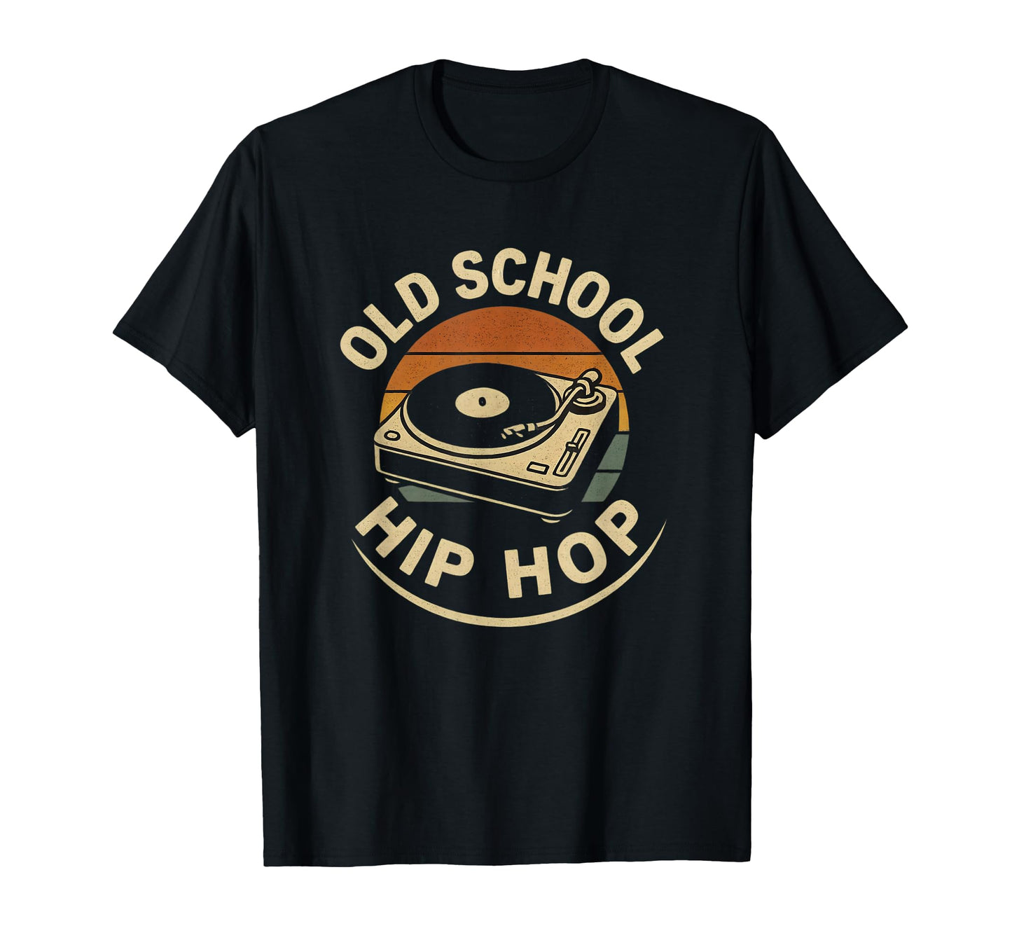 Old School Hip Hop Turntable Sunset T-Shirt - Streetwear Style Unisex - T-Shirt, Sweatshirt, Hoodie