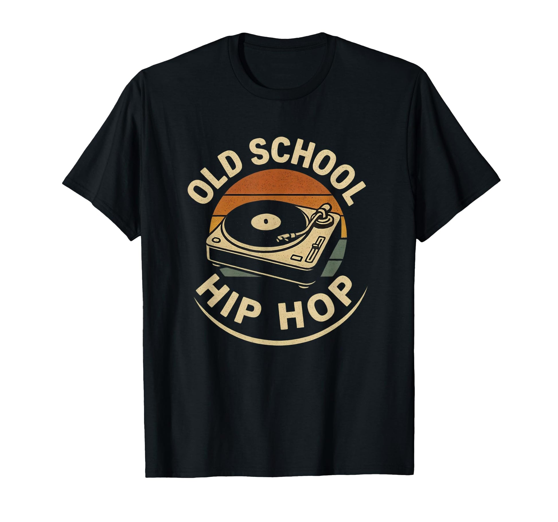 Old School Hip Hop Turntable Sunset T-Shirt - Streetwear Style Unisex - T-Shirt, Sweatshirt, Hoodie