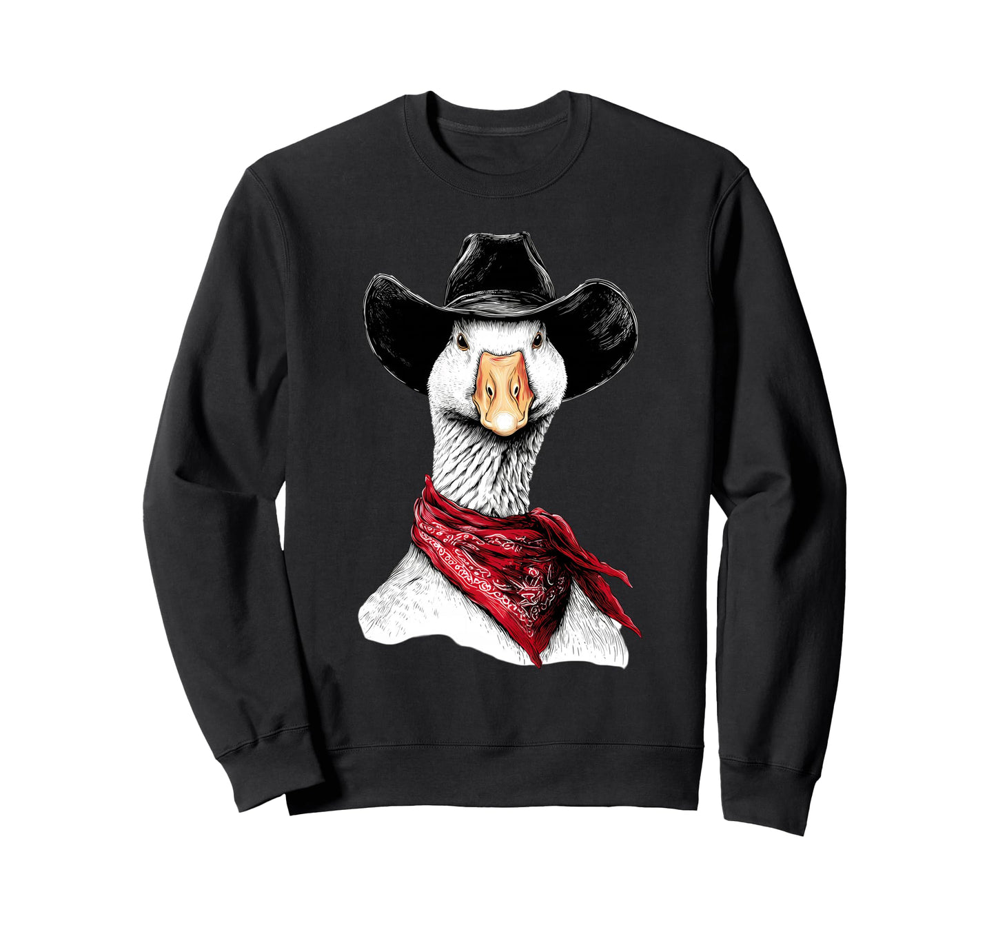Country Cowboy Goose Rodeo Cowgirl Sweatshirt - Graphic Print Men Women - T-Shirt, Sweatshirt, Hoodie
