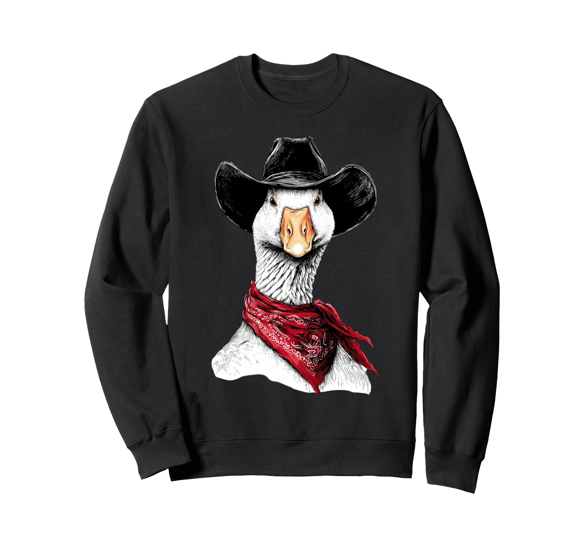 Country Cowboy Goose Rodeo Cowgirl Sweatshirt - Graphic Print Men Women - T-Shirt, Sweatshirt, Hoodie