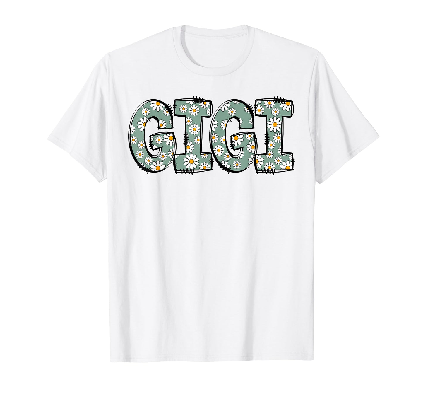 Gigi Colorful Flowers Groovy Daisy T-Shirt - Fun Novelty Design Men Women - T-Shirt, Sweatshirt, Hoodie