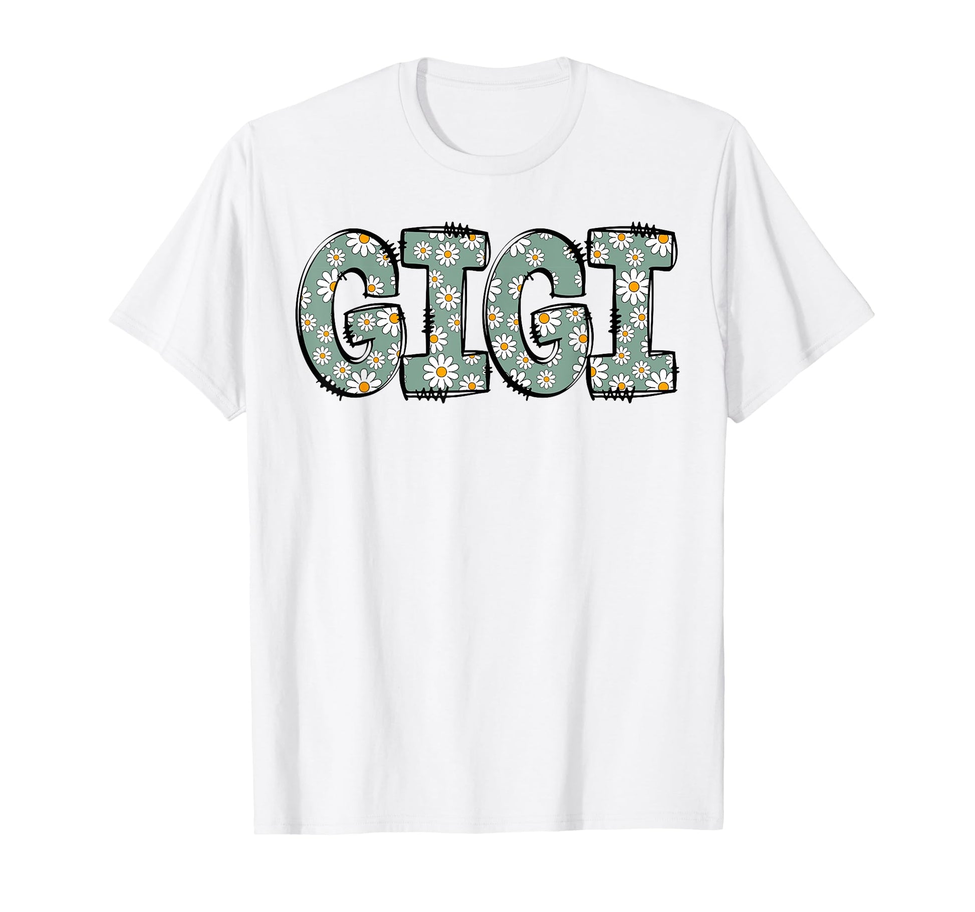 Gigi Colorful Flowers Groovy Daisy T-Shirt - Fun Novelty Design Men Women - T-Shirt, Sweatshirt, Hoodie