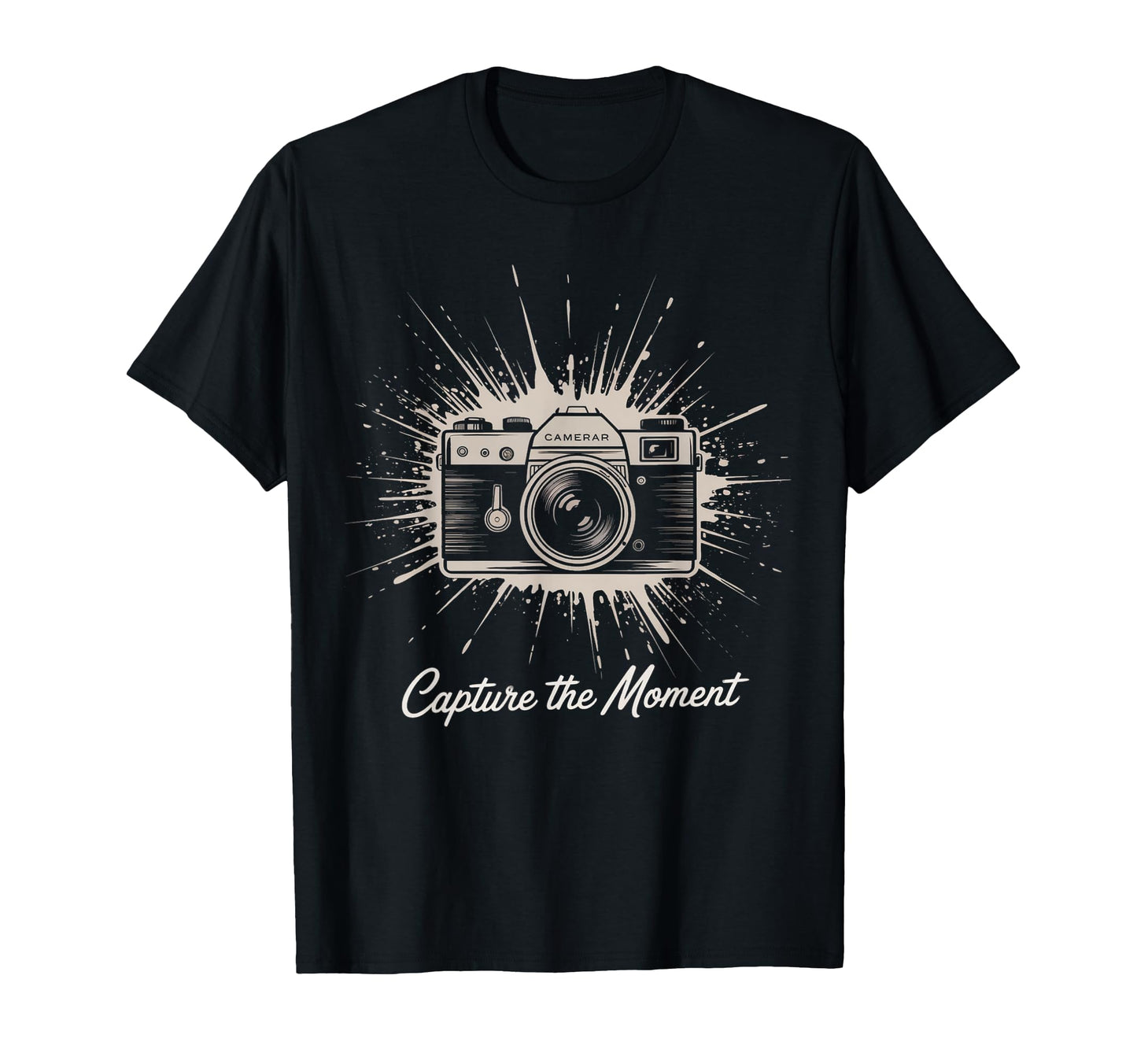 Capture Moment Camera Photography Art T-Shirt - Fun Novelty Design Unisex - T-Shirt, Sweatshirt, Hoodie