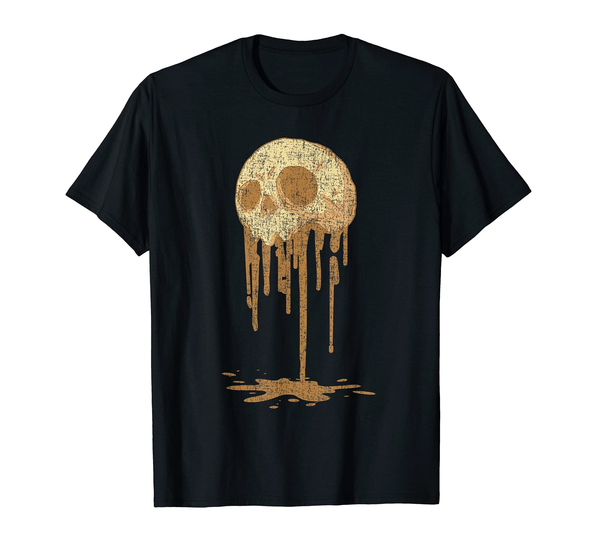 Skull Paint Drip Vaporwave Aesthetic T-Shirt - Graphic Print for Adults - T-Shirt, Sweatshirt, Hoodie