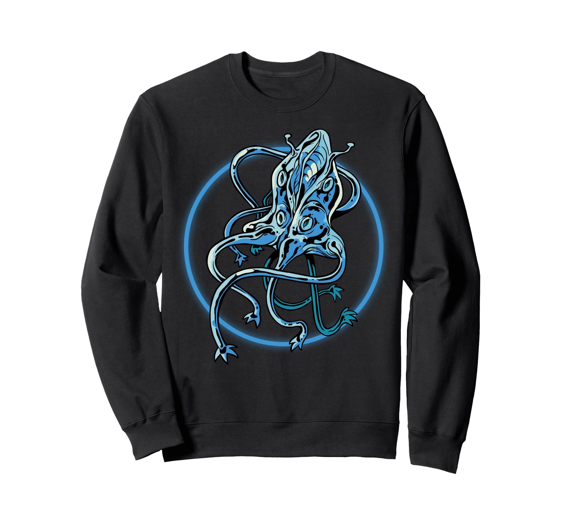 Anime Alien Octopus Japanese Sweatshirt - Custom Art Print Unisex - T-Shirt, Sweatshirt, Hoodie