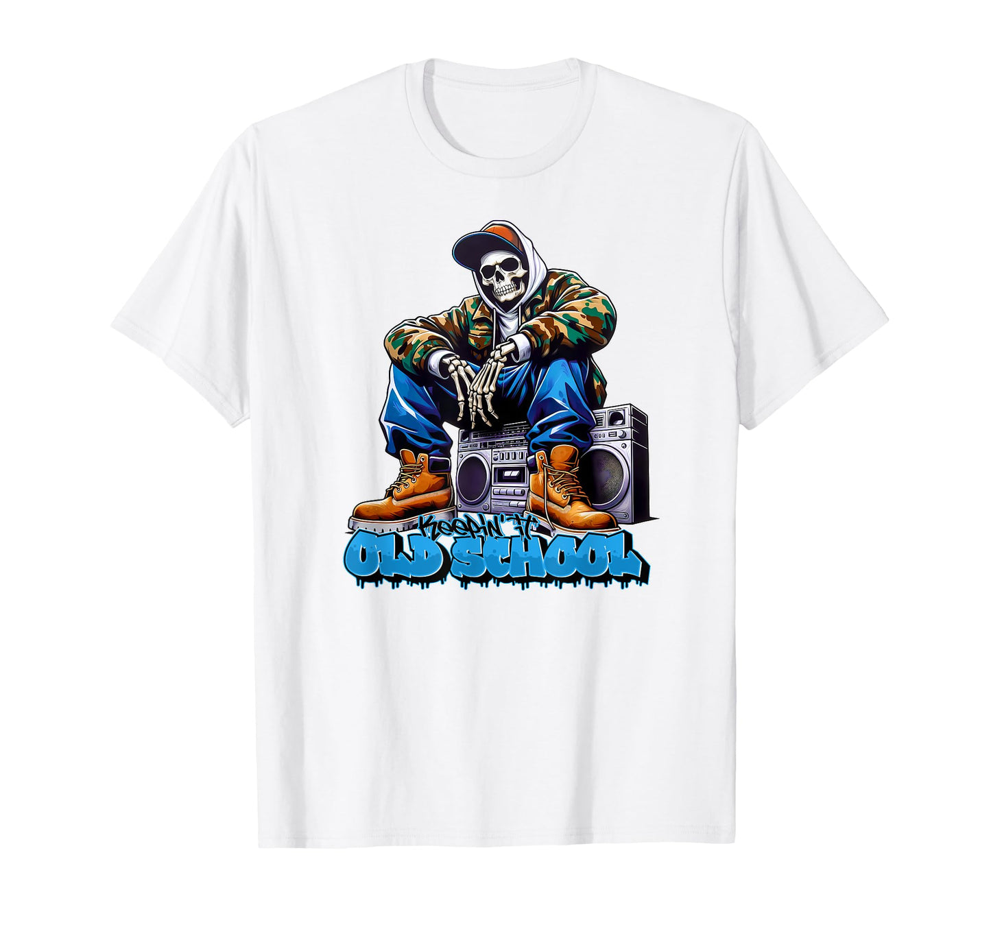 Keeping It Old School Hip Hop T-Shirt - Fun Novelty Design for Adults - T-Shirt, Sweatshirt, Hoodie