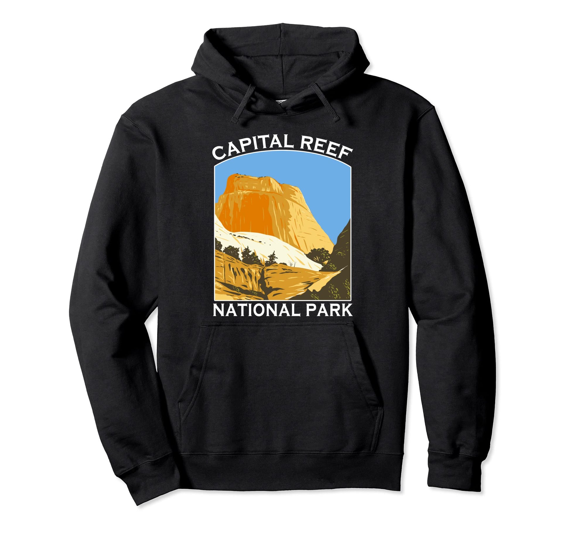 Capitol Reef National Park Utah Outdoors Hoodie - Minimalist Print Unisex - T-Shirt, Sweatshirt, Hoodie
