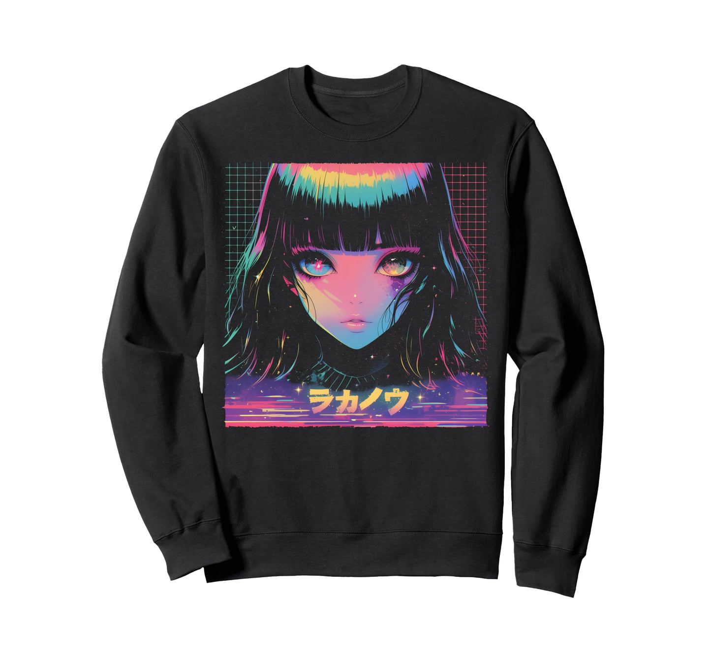 Goth Grunge Demon Anime Waifu Sweatshirt - Fun Novelty Design Men Women - T-Shirt, Sweatshirt, Hoodie