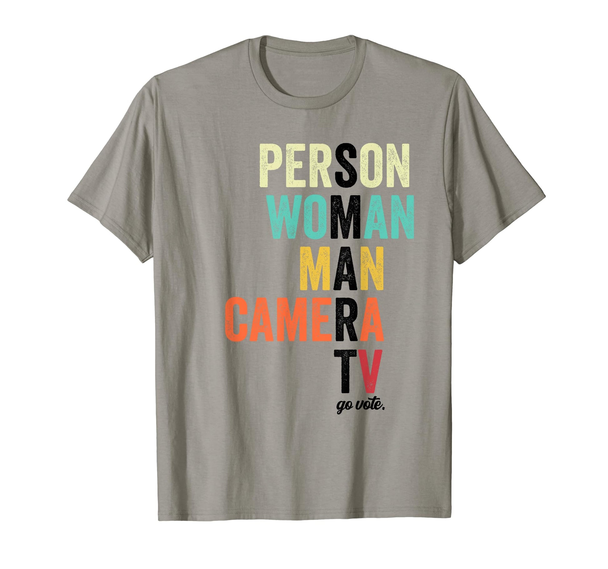 Person Camera Tv Go Vote T-Shirt - Minimalist Print for Adults - T-Shirt, Sweatshirt, Hoodie