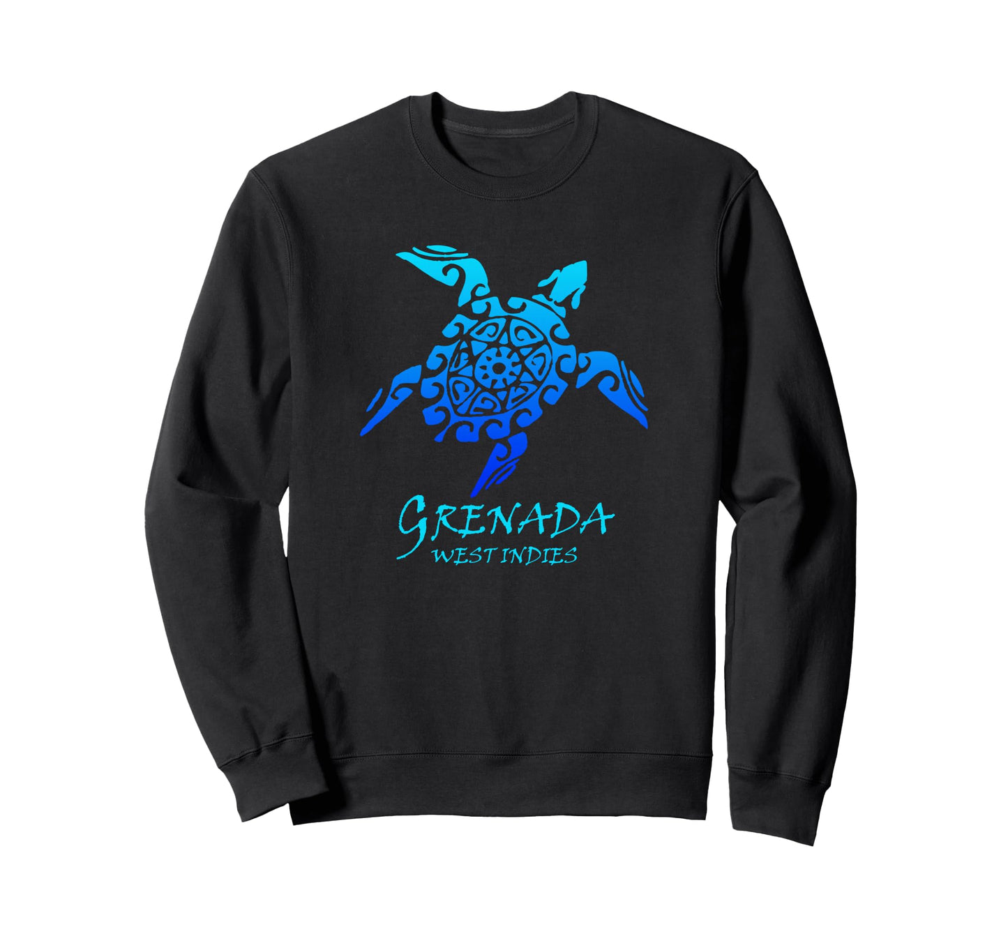 Grenada West Indies Tribal Turtle Sweatshirt - Unique Graphic Men Women - T-Shirt, Sweatshirt, Hoodie