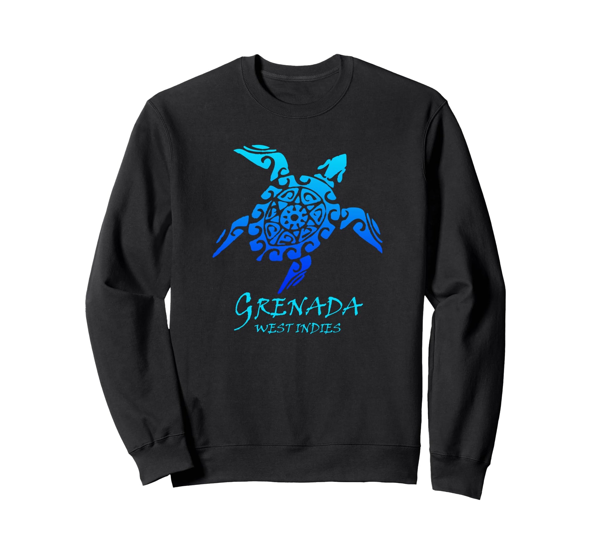 Grenada West Indies Tribal Turtle Sweatshirt - Unique Graphic Men Women - T-Shirt, Sweatshirt, Hoodie