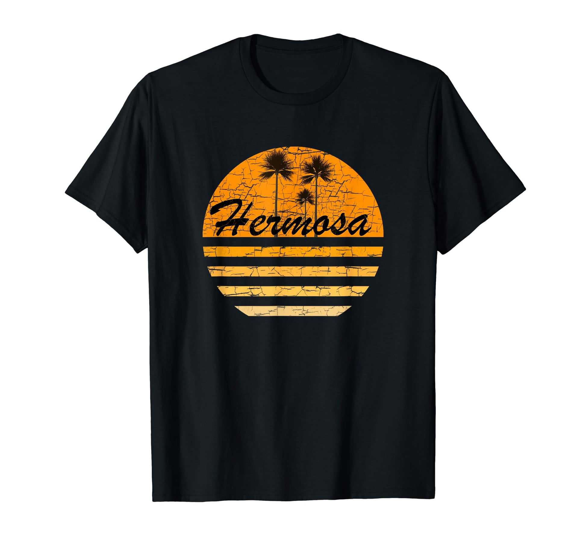 Hermosa Ca 70S Throwback Surf T-Shirt - Graphic Print Unisex - T-Shirt, Sweatshirt, Hoodie
