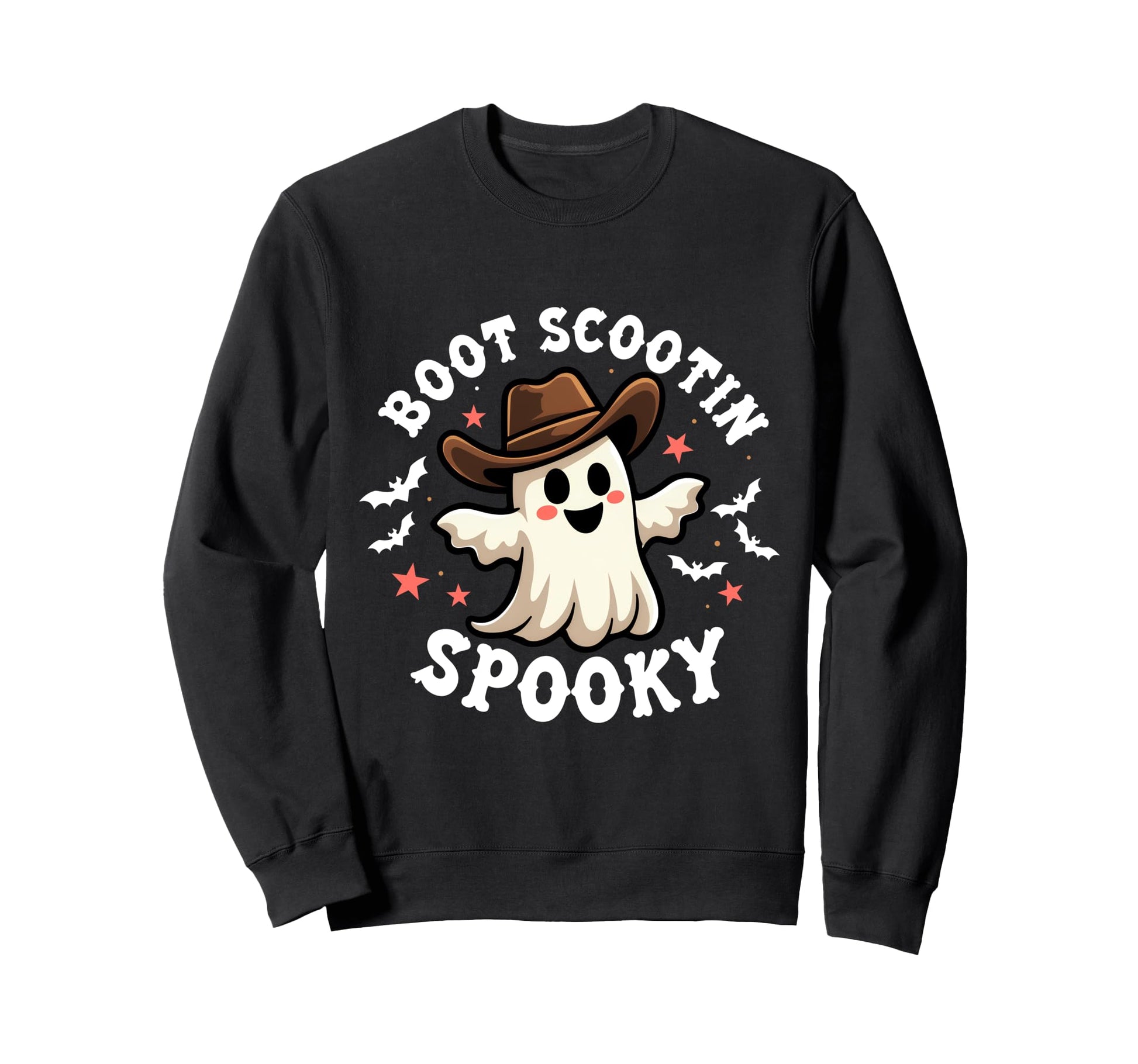 Boot Scootin Spooky Western Sweatshirt - Aesthetic Graphic for Adults - T-Shirt, Sweatshirt, Hoodie