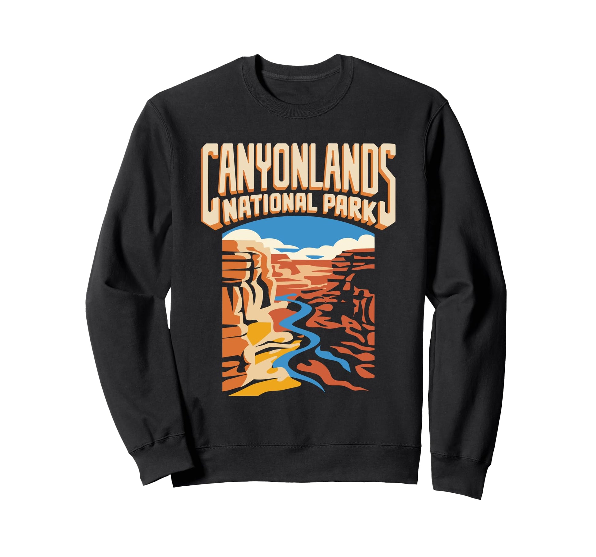Canyonlands National Park Line Art Sweatshirt - Novelty Apparel for Adults - T-Shirt, Sweatshirt, Hoodie