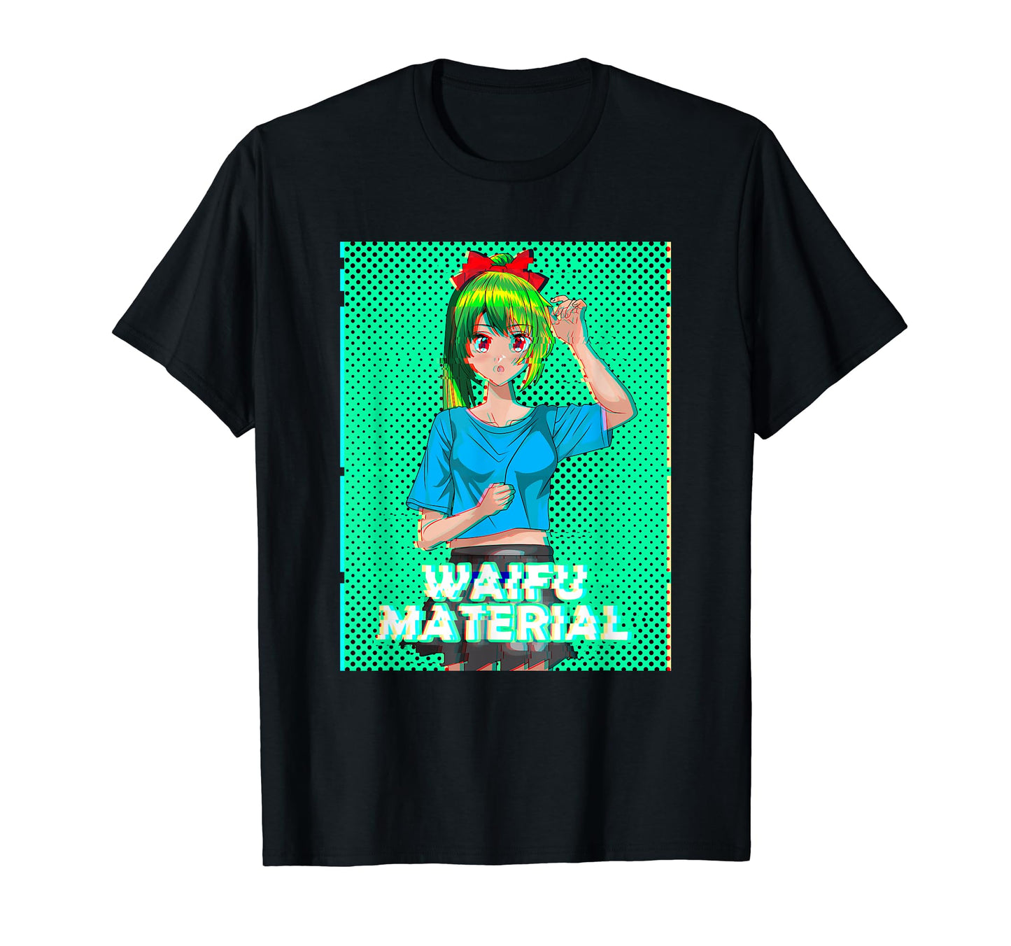 Waifu Material Japanese Text T-Shirt - Aesthetic Graphic Men Women - T-Shirt, Sweatshirt, Hoodie