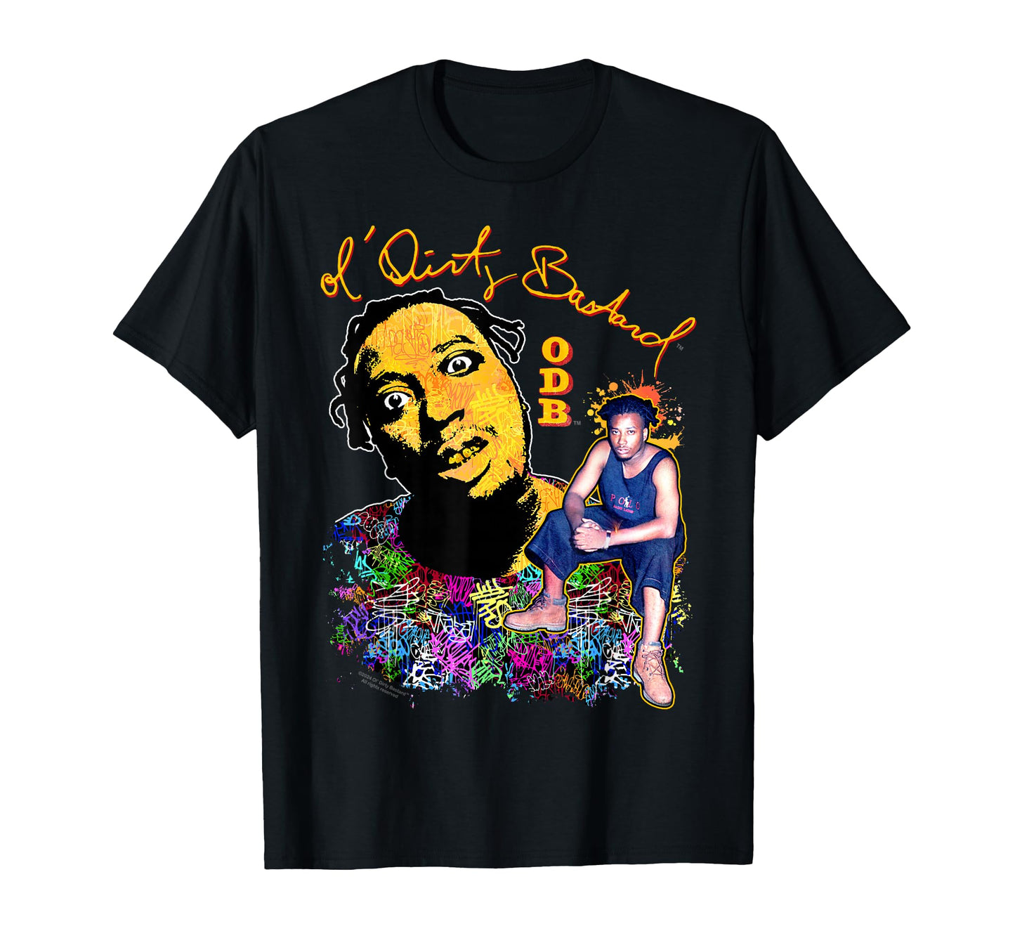 Odb Ol Dirty Ba Ard Graffiti Mural Hip T-Shirt - Graphic Print for Adults - T-Shirt, Sweatshirt, Hoodie