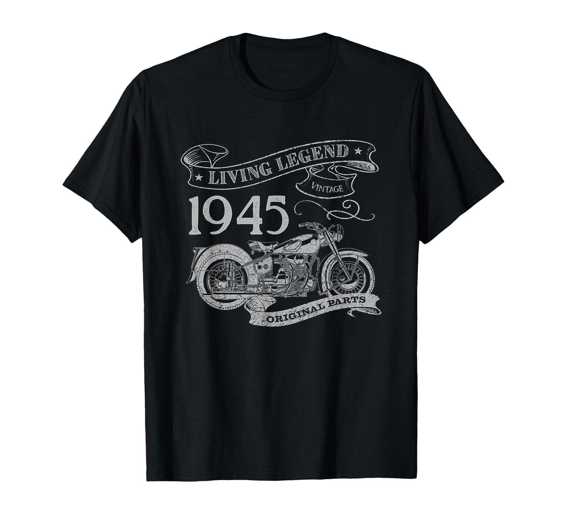80Th Birthday 1945 Living Legend T-Shirt - Custom Art Print Men Women - T-Shirt, Sweatshirt, Hoodie